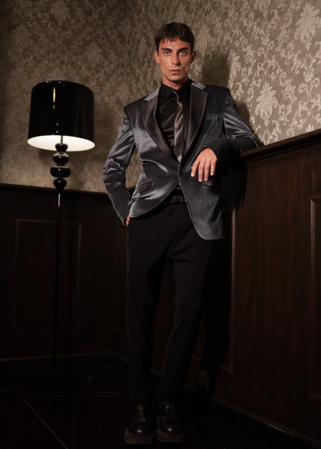 Wedding Grey Tuxedo Blazer