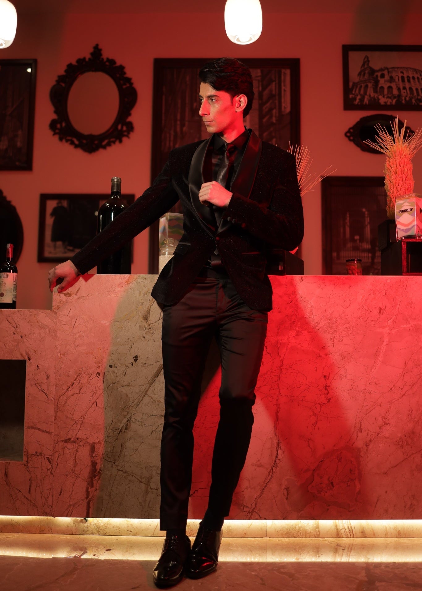 Limited Edition Black Velvet Party Wear Tuxedo Blazer Suit