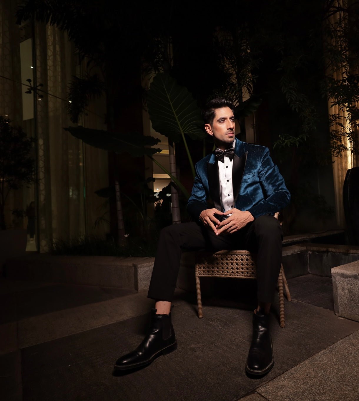Limited Edition Blue Velvet Tuxedo Blazer Suit