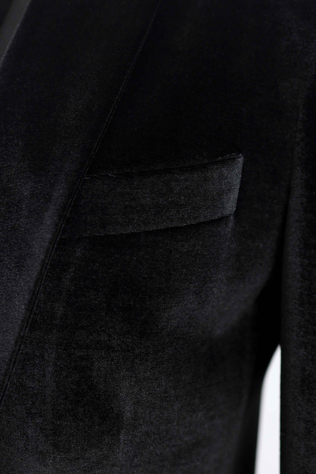 Black Velvet Tuxedo with Contrast Lapel