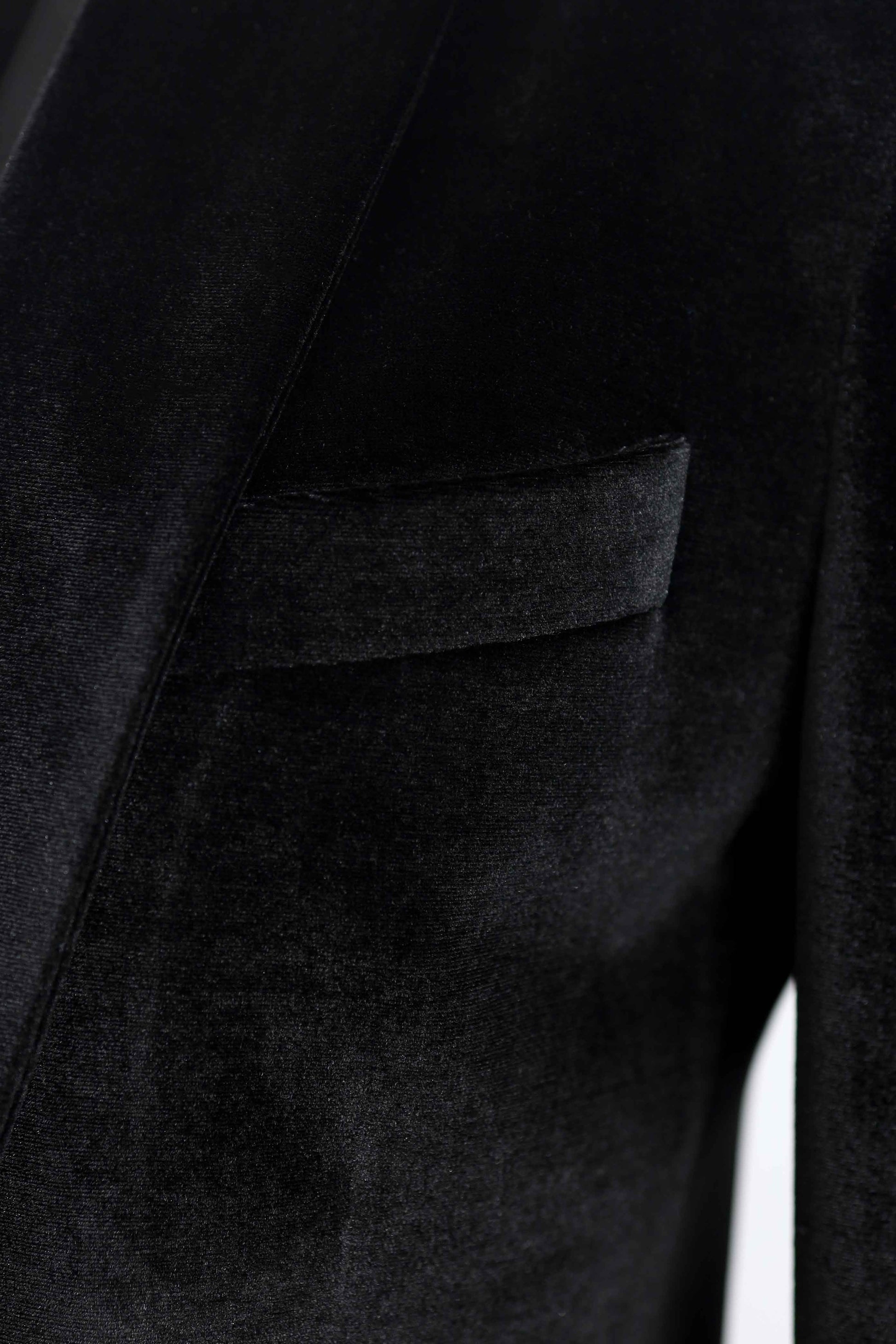 Black Velvet Tuxedo with Contrast Lapel