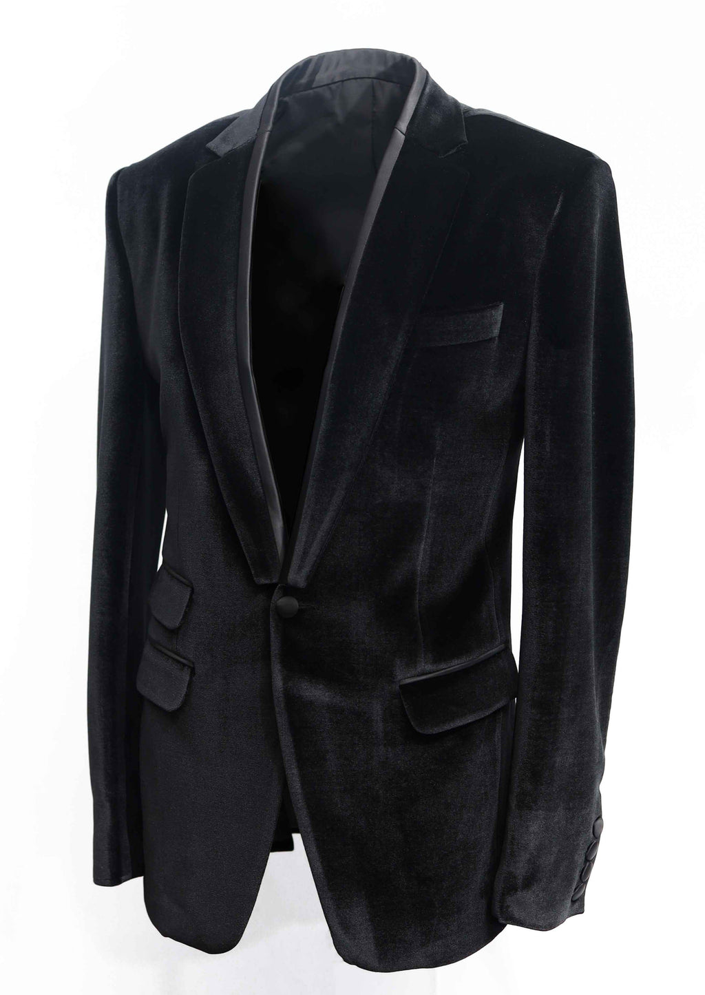 Black Velvet Tuxedo with Contrast Lapel