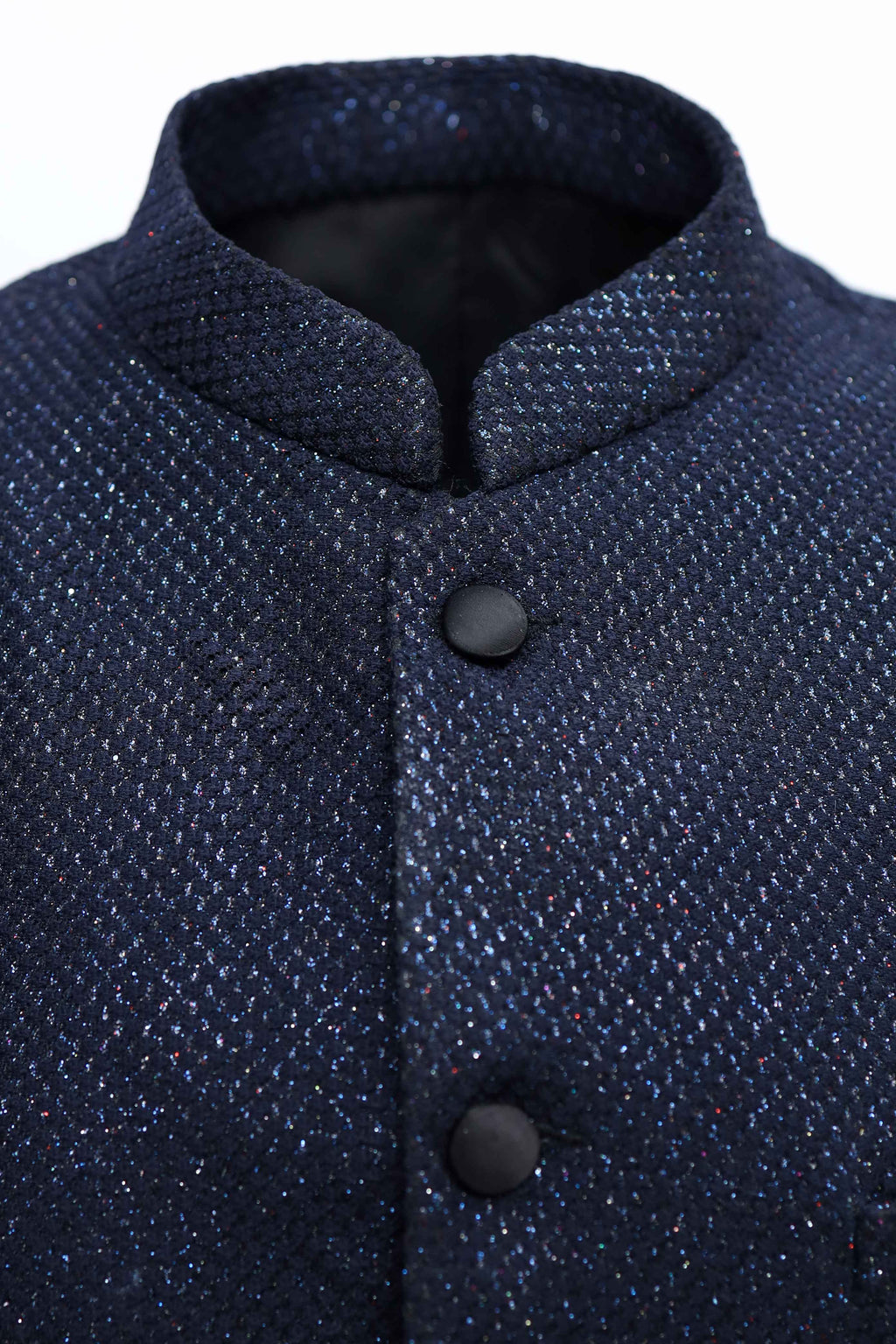 Indo Western Bandhgala in Navy Blue