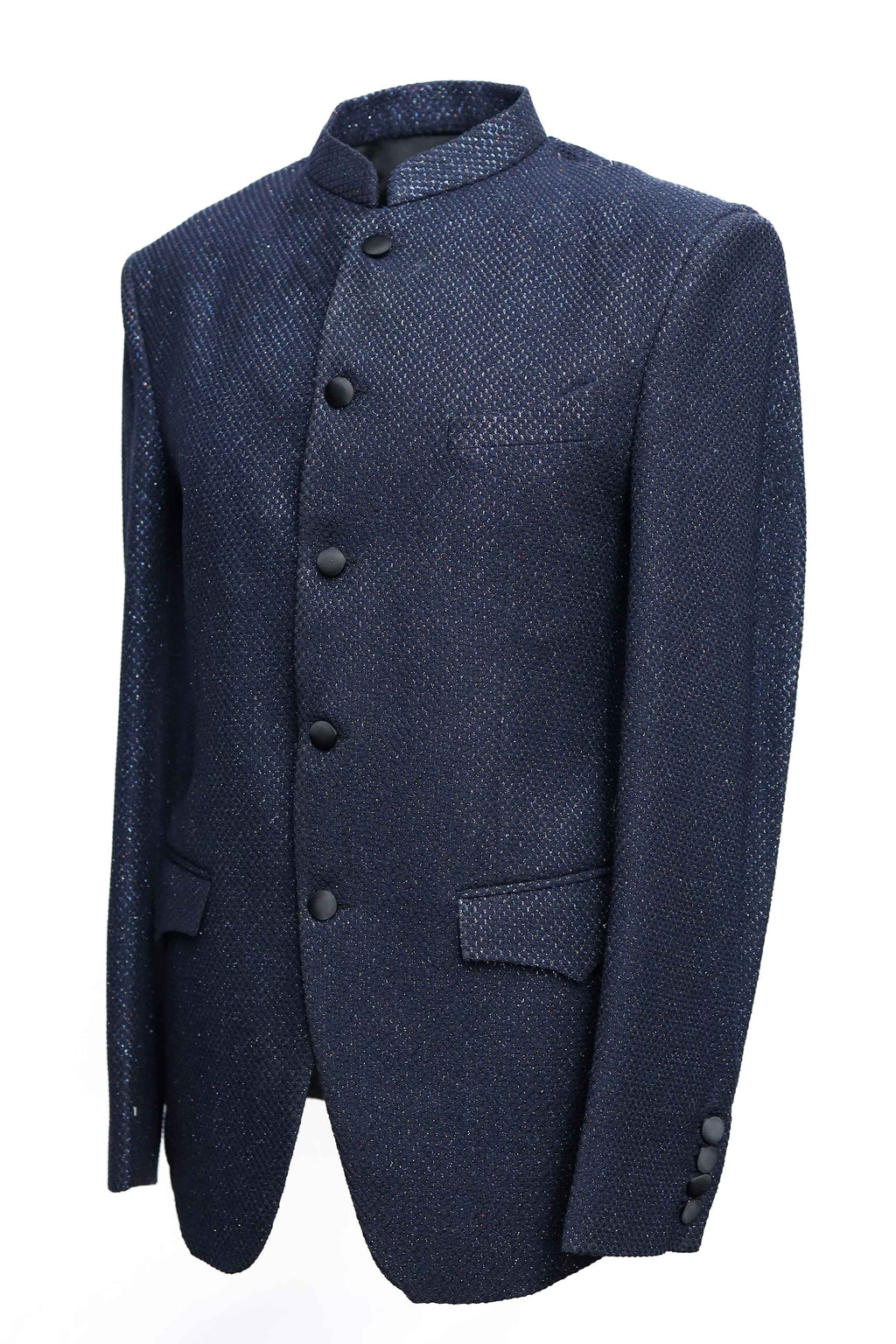 Indo Western Bandhgala in Navy Blue