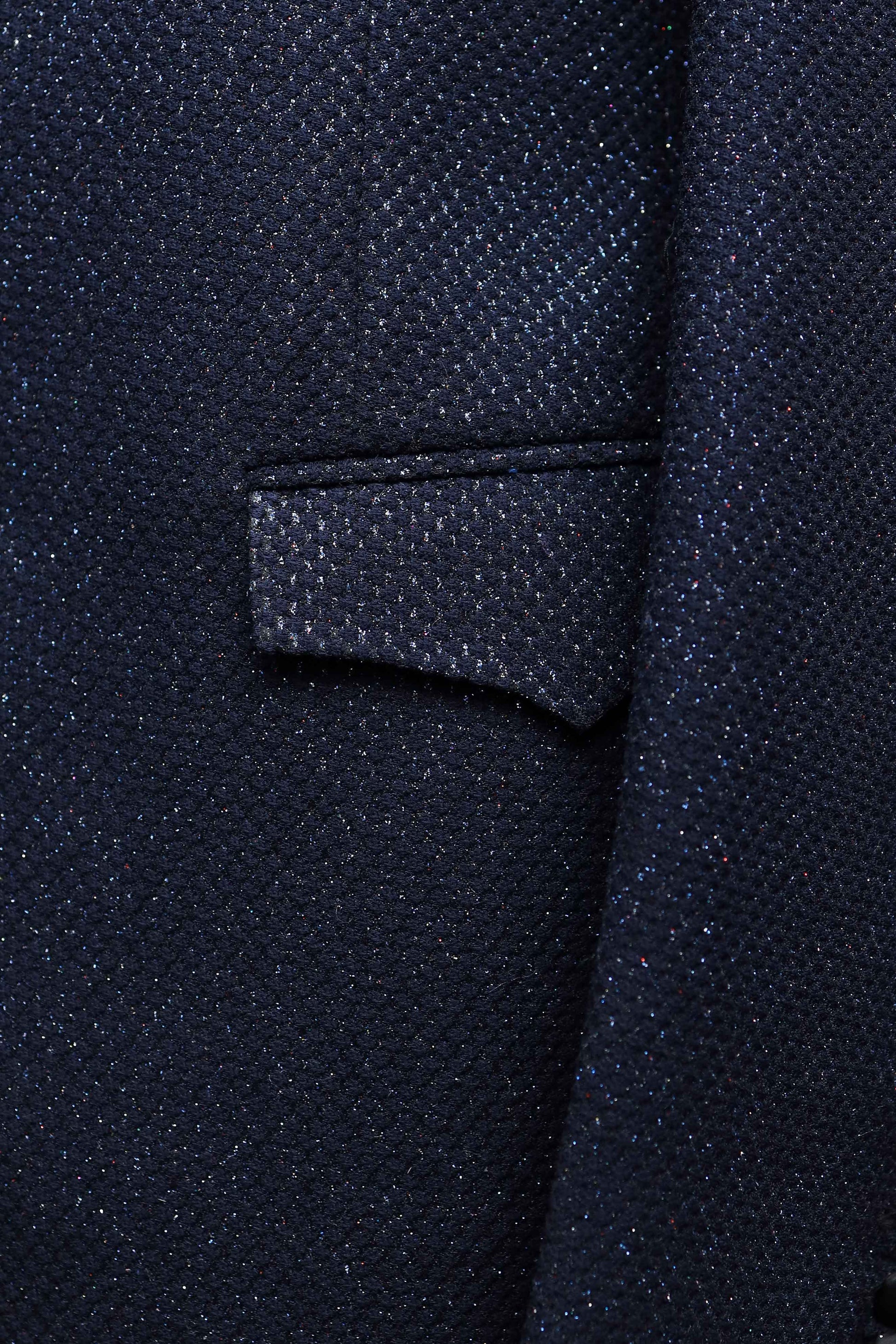 Indo Western Bandhgala in Navy Blue