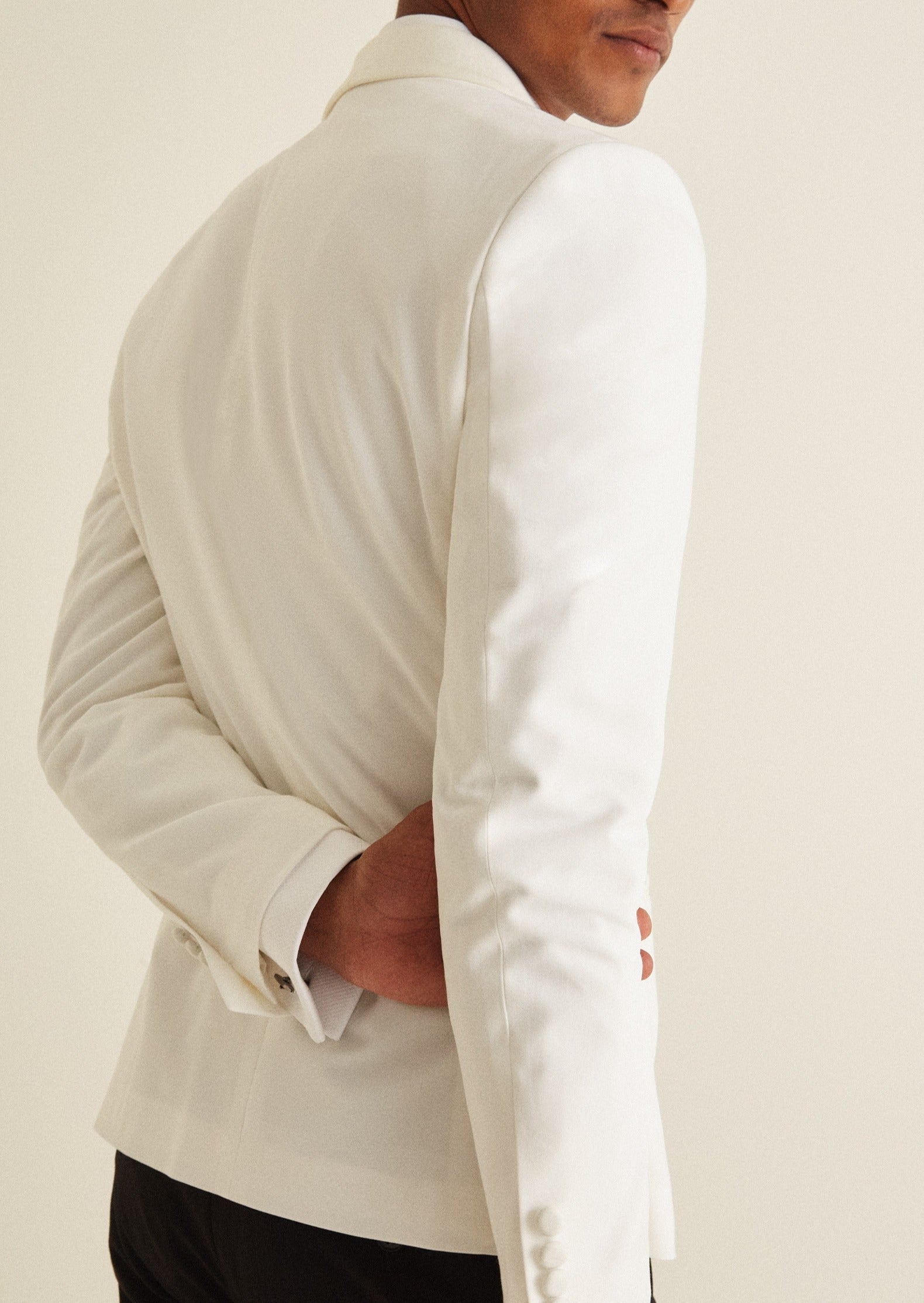 White Double Breasted Suit