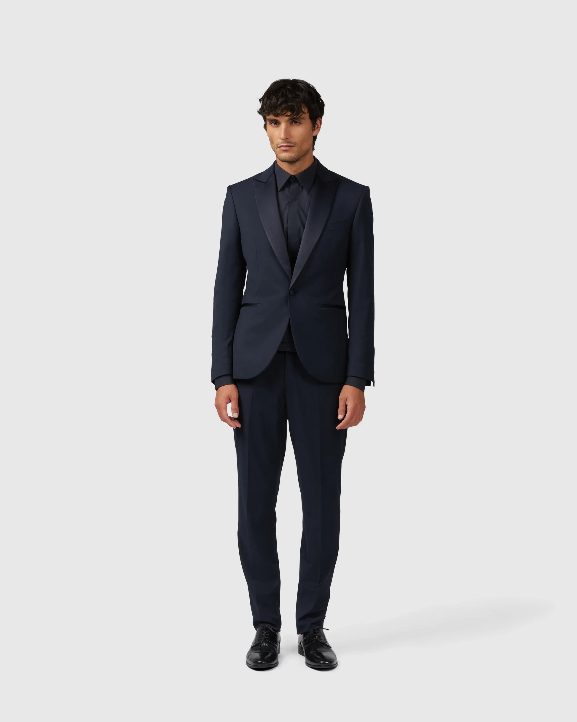Blue Comfort Fit Tuxedo Suit For Wedding