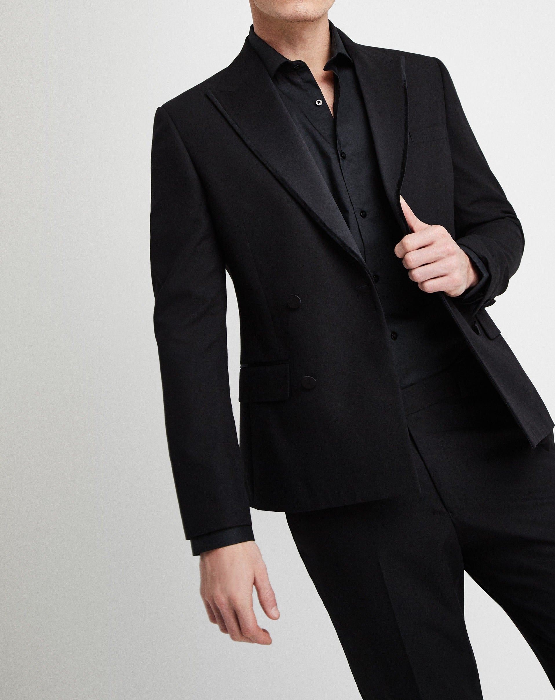 Slim Fit Double Breasted Tuxedo Suit