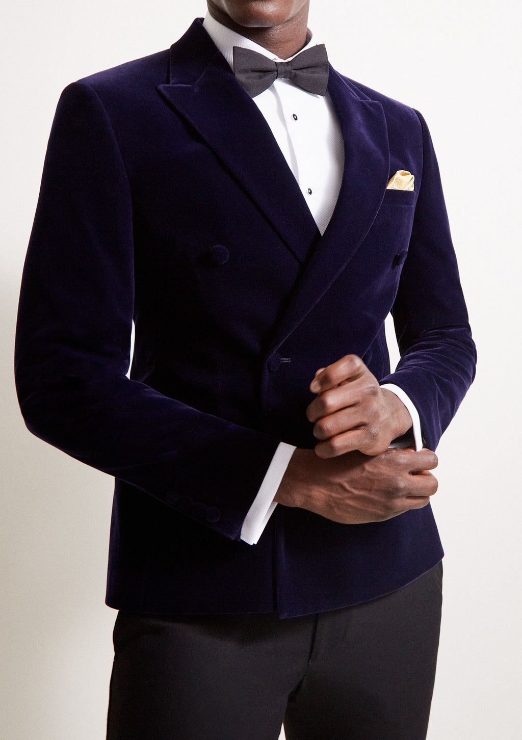 Blue Velvet Double Breasted Jacket