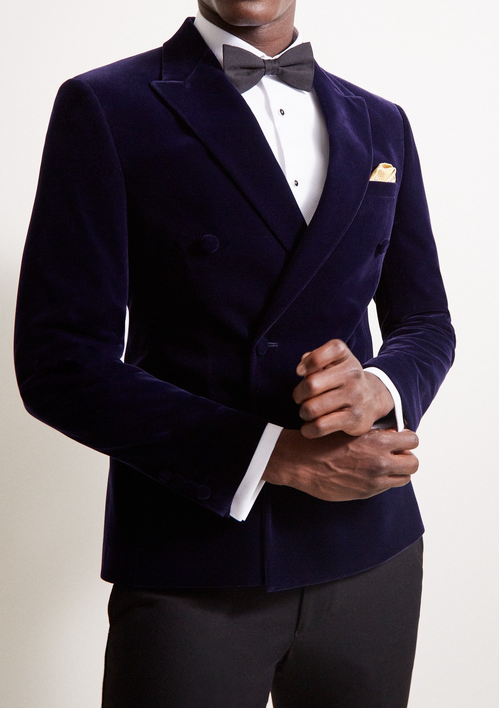 Blue Velvet Double Breasted Jacket