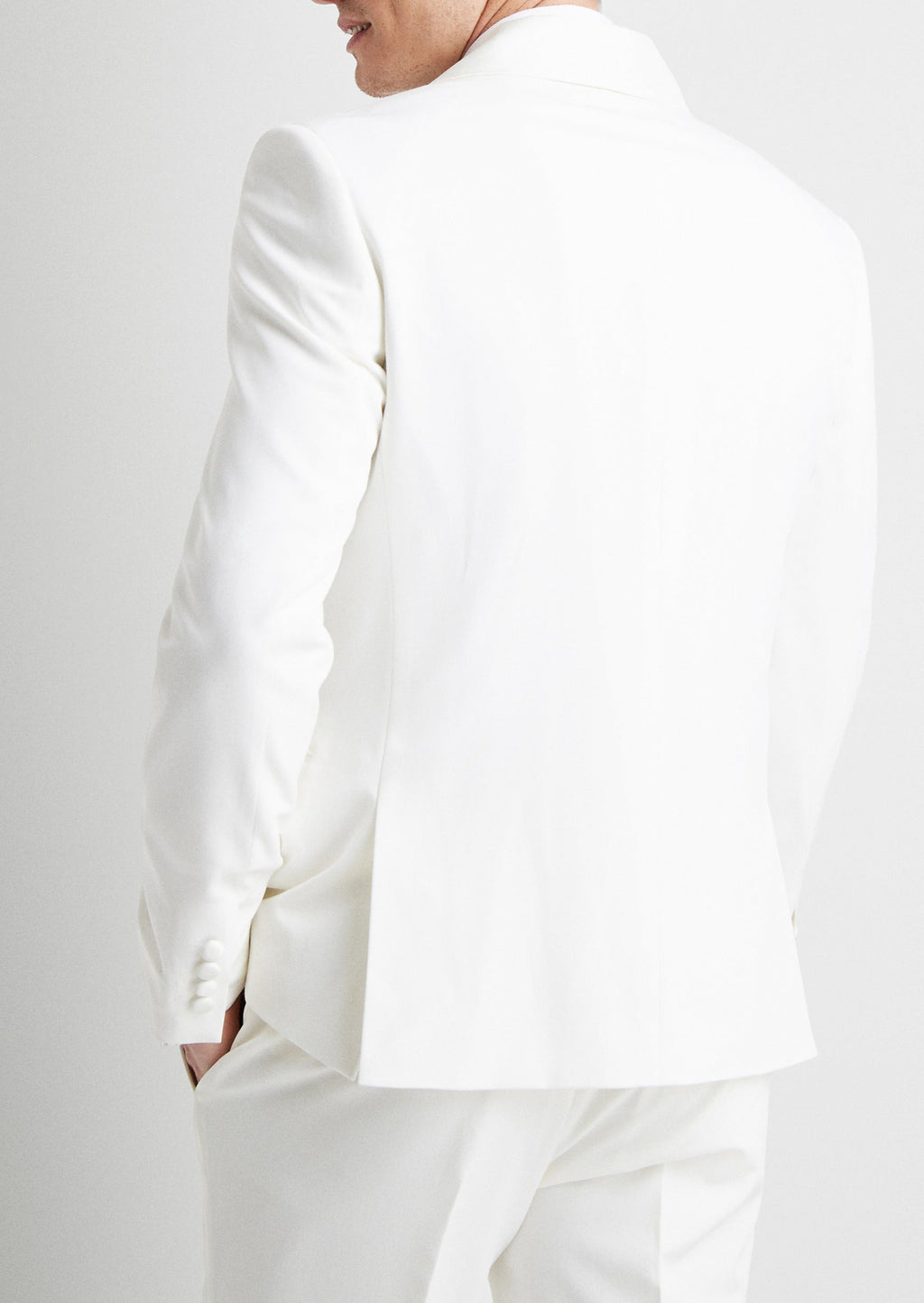 White Double Breasted Suit