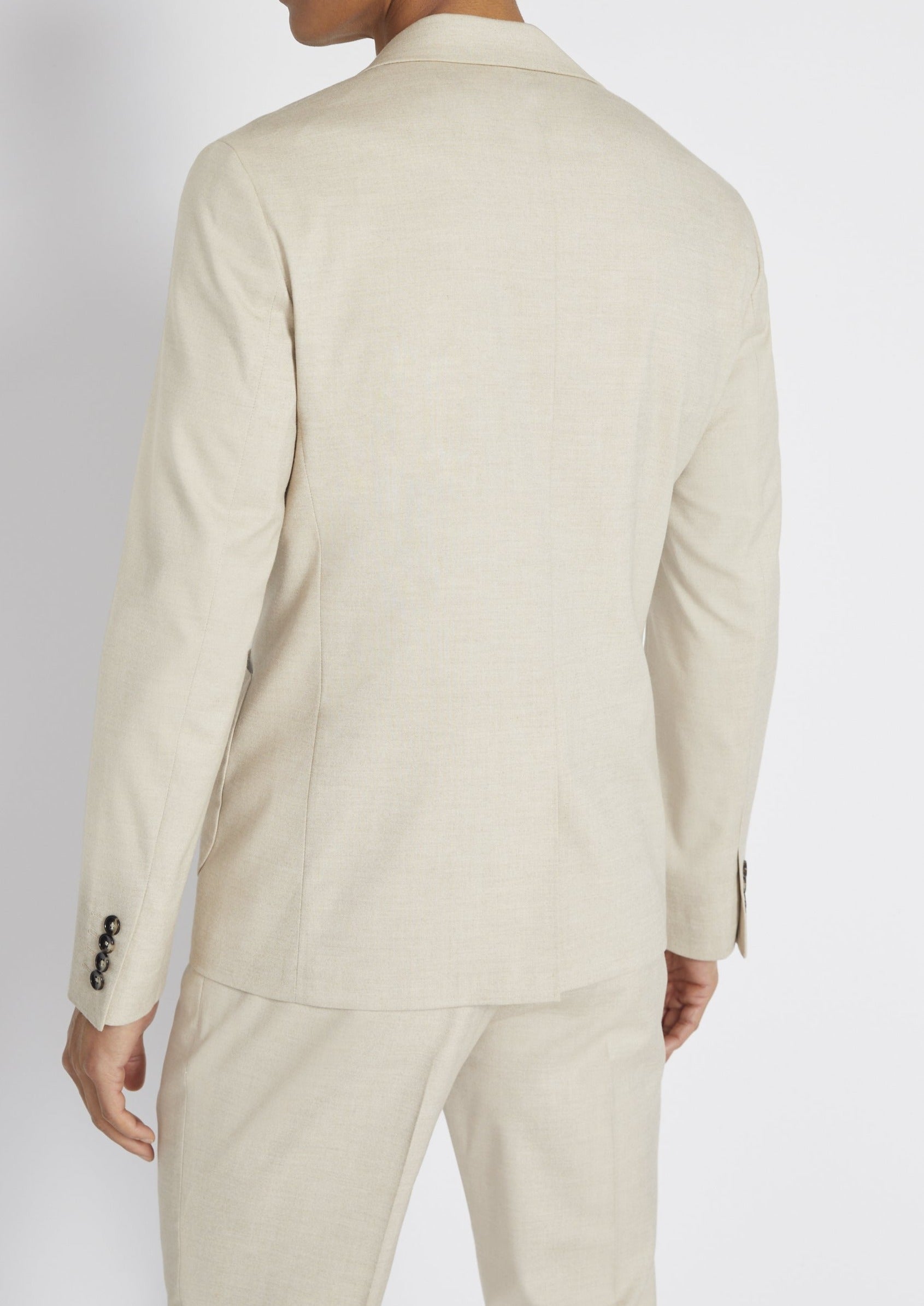 Slim Fit Latte Double Breasted Blazer Suit