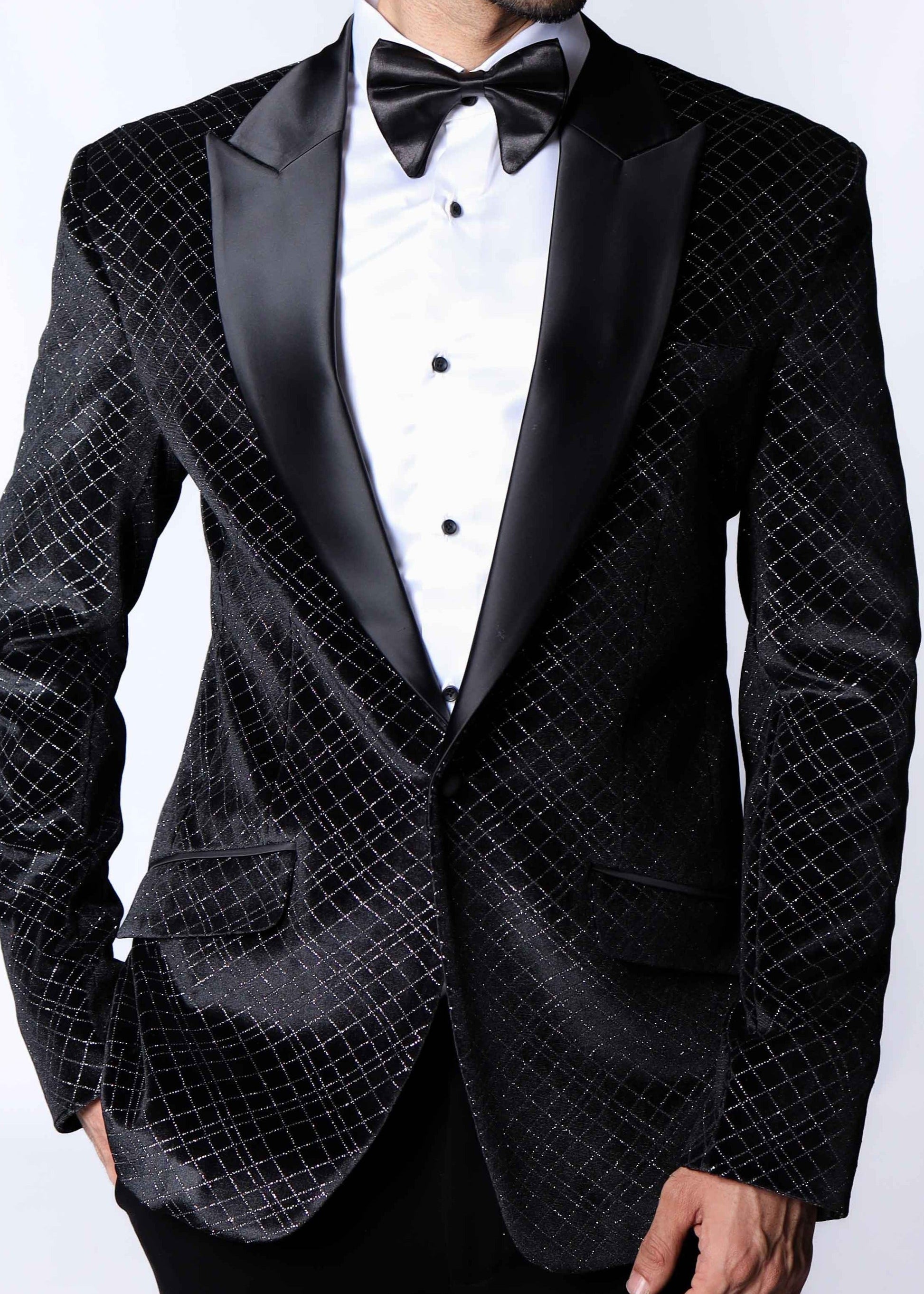 Limited Edition Black Velvet Tuxedo Blazer Suit