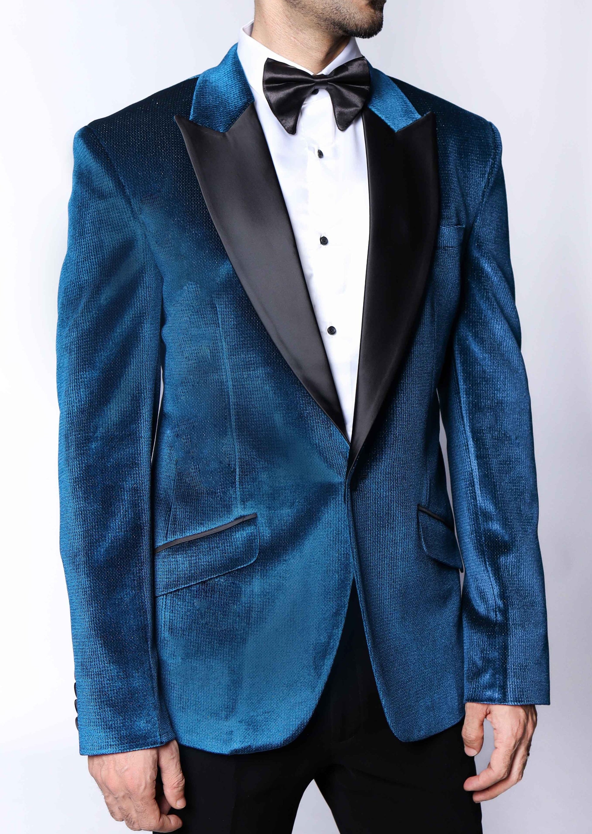 Limited Edition Blue Velvet Tuxedo Blazer Suit
