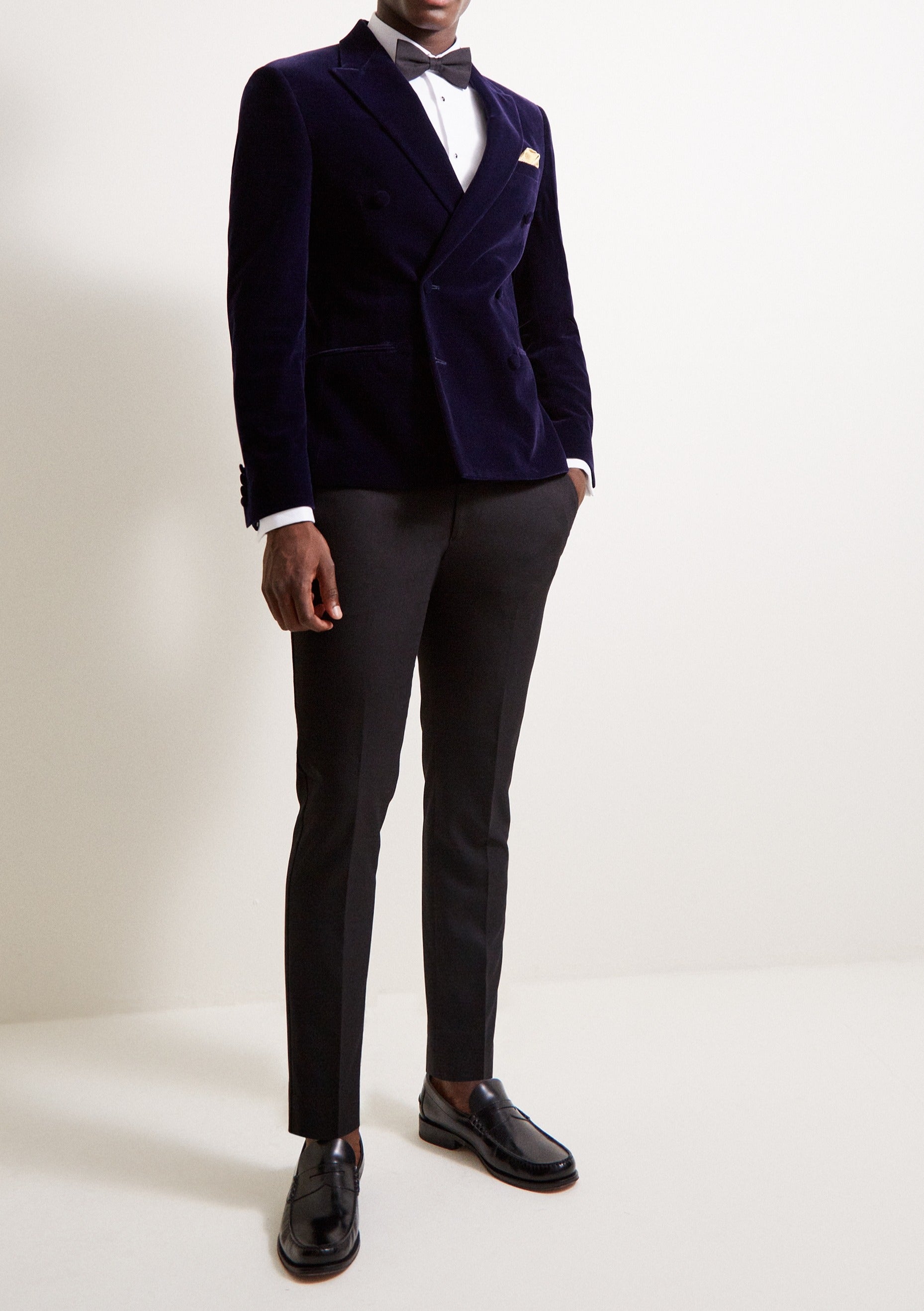 Blue Velvet Double Breasted Jacket