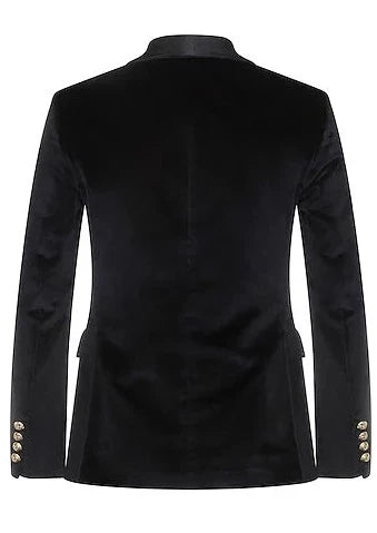 Black Velvet Double Breasted Tuxedo