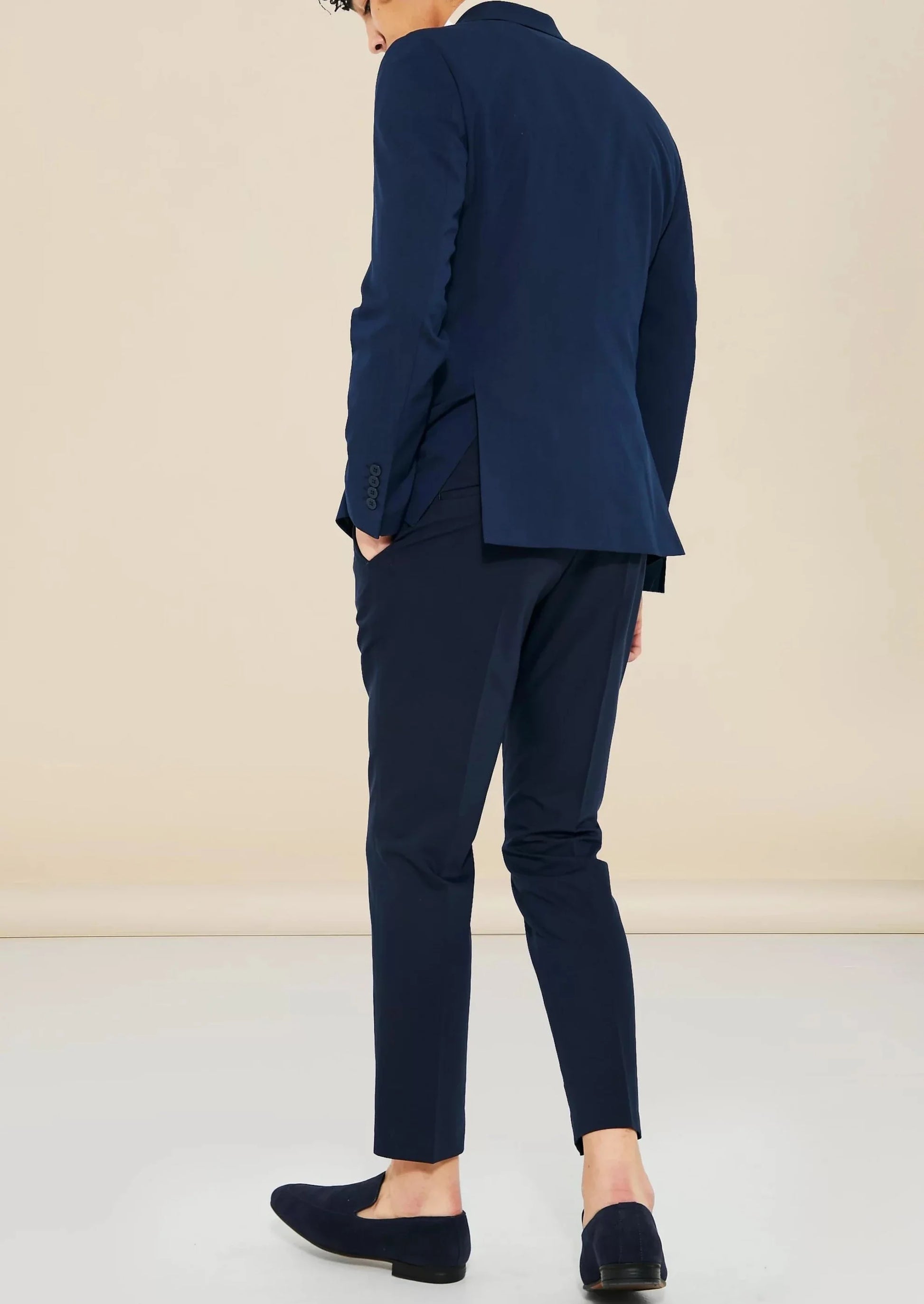 Blue Double Breasted Blazer Suit