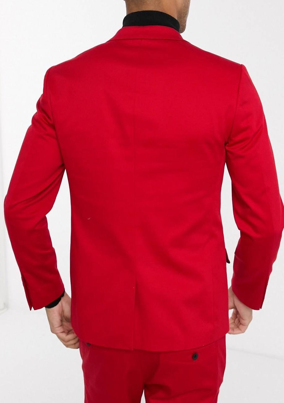 Red Double Breasted Suit / Blazer