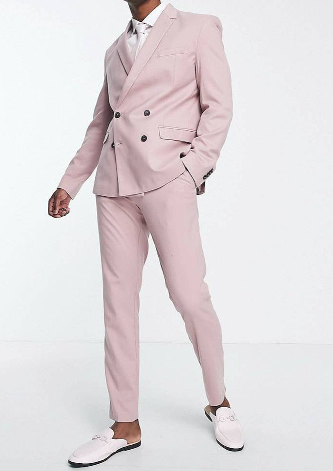 Mid Pink Double Breasted Suit