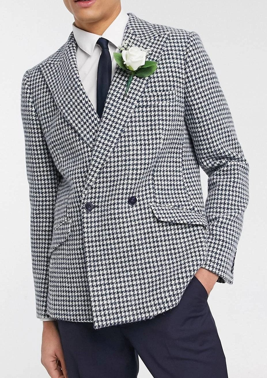 Dogtooth Black and White Suit